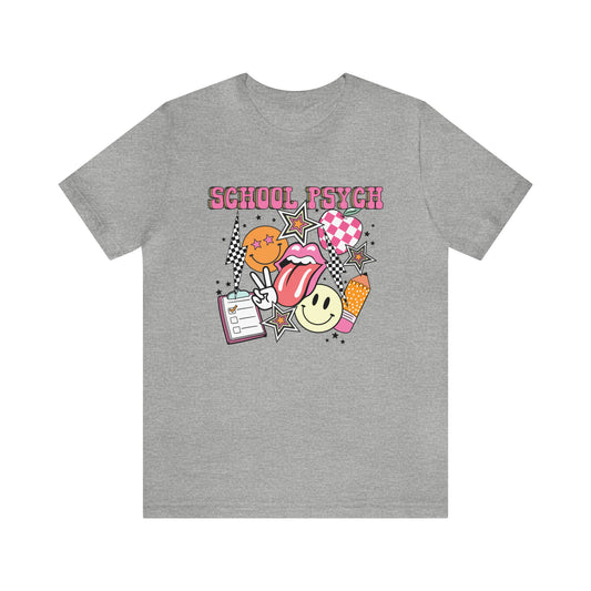 Retro School Psych Jersey T-Shirt