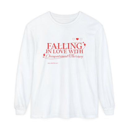 Falling in Love With OT Long Sleeve Comfort Colors T-Shirt