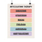 Rainbow Articulation Therapy Hierarchy Poster