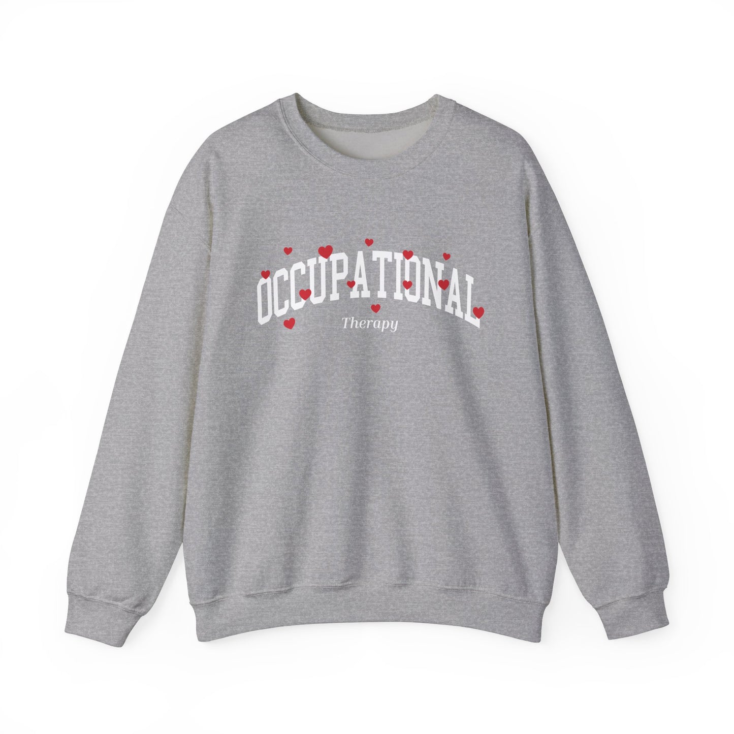 Occupational Therapy Varsity Hearts Crewneck Sweatshirt