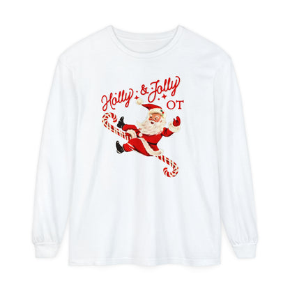 Holly & Jolly OT Long Sleeve Comfort Colors T-Shirt