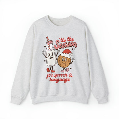 'Tis the Season for Speech and Language Crewneck Sweatshirt