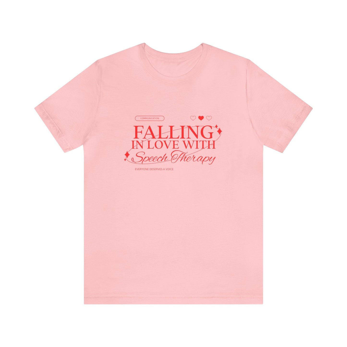 Falling in Love With Speech Therapy Jersey T-Shirt