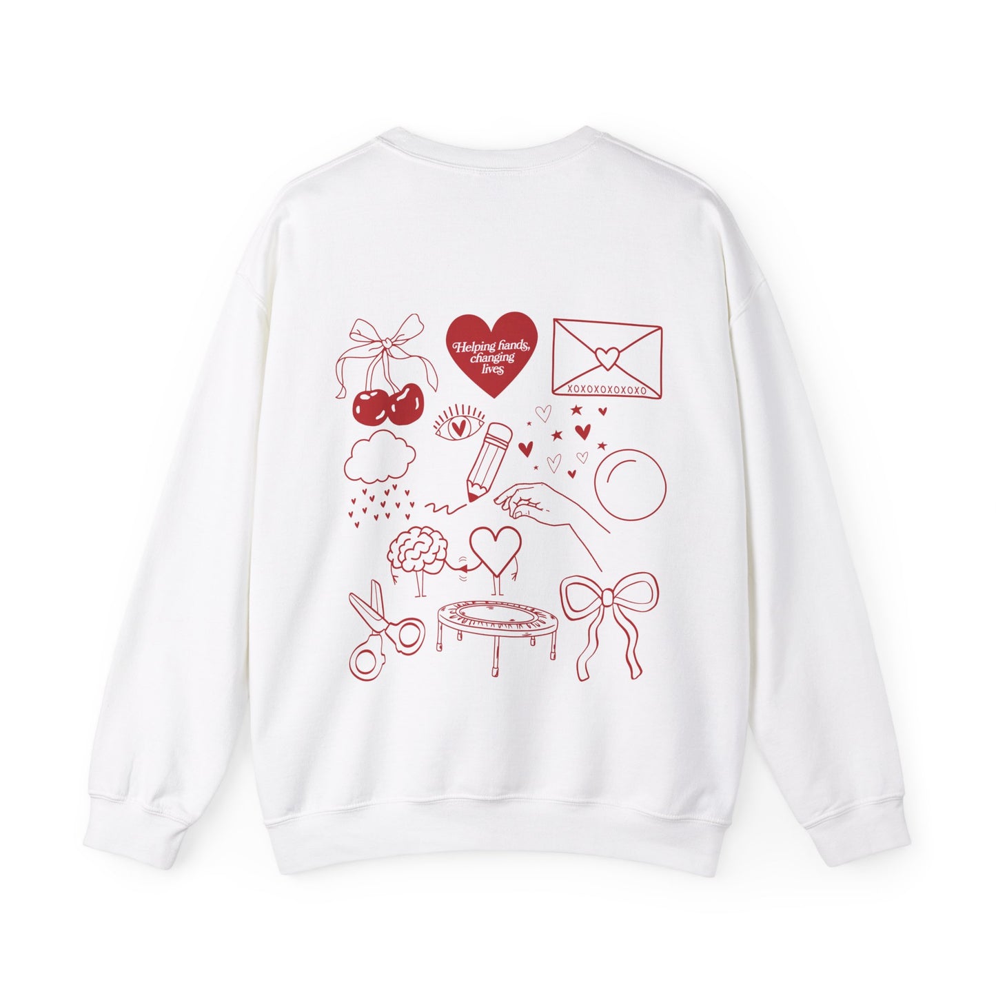 Helping Hands OT Crewneck Sweatshirt | Front and Back Print