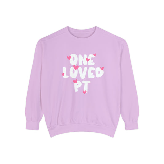 One Loved PT Hearts Comfort Colors Sweatshirt