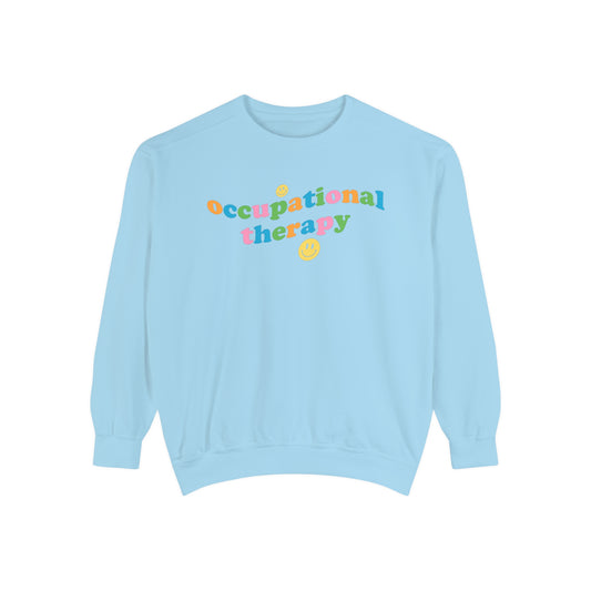 Occupational Therapy Wavy Comfort Colors Sweatshirt