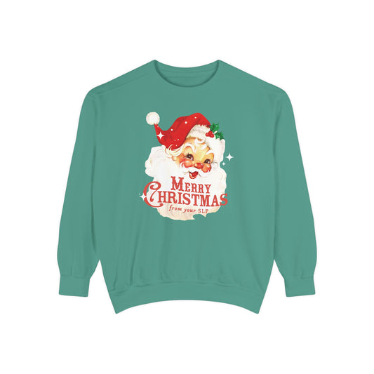 Merry Christmas From Your SLP Comfort Colors Sweatshirt