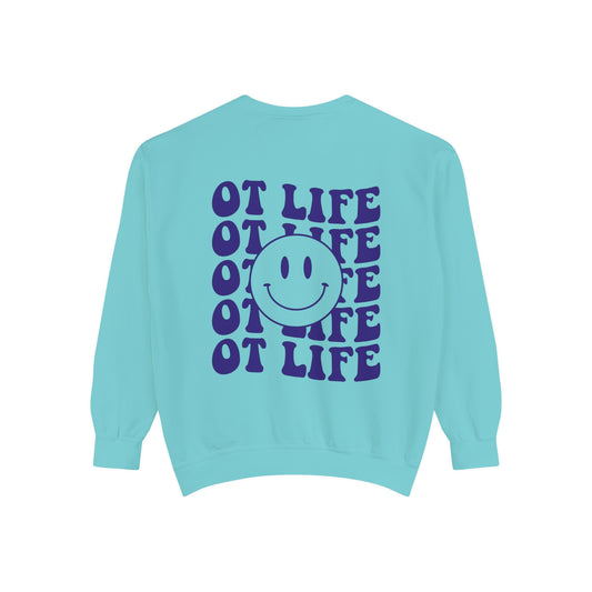 OT Life Smiley Comfort Colors Sweatshirt