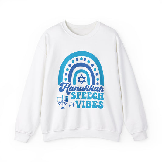 Hanukkah Speech Vibes Crewneck Sweatshirt