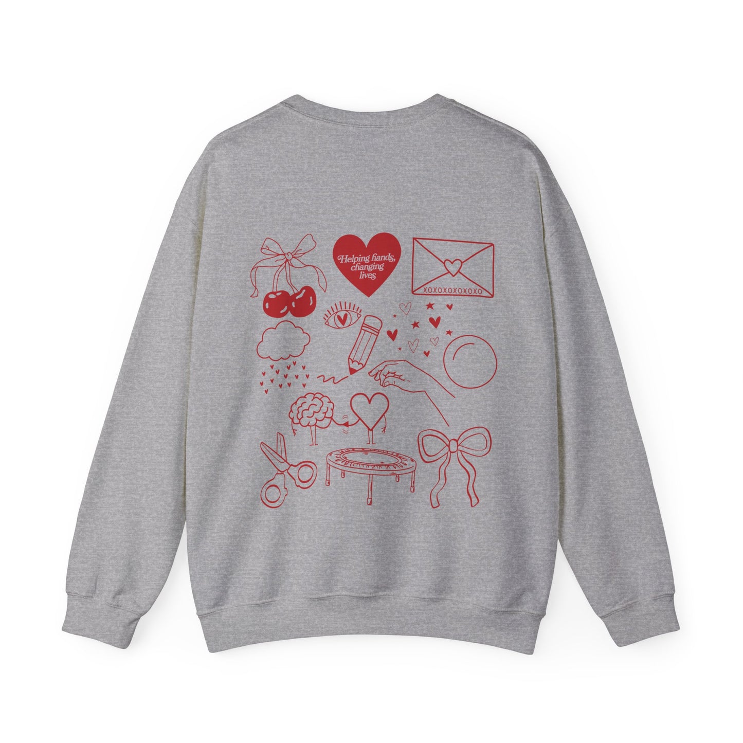 Helping Hands OT Crewneck Sweatshirt | Front and Back Print