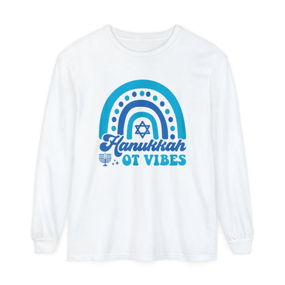 Hanukkah OT Vibes Long Sleeve Comfort Colors T-Shirt