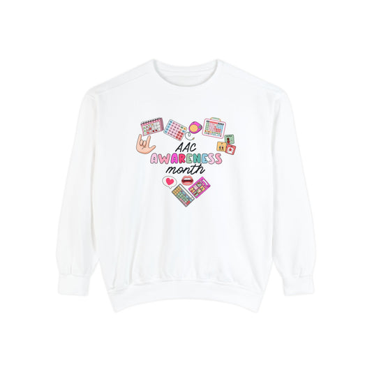 AAC Awareness Month Comfort Colors Sweatshirt