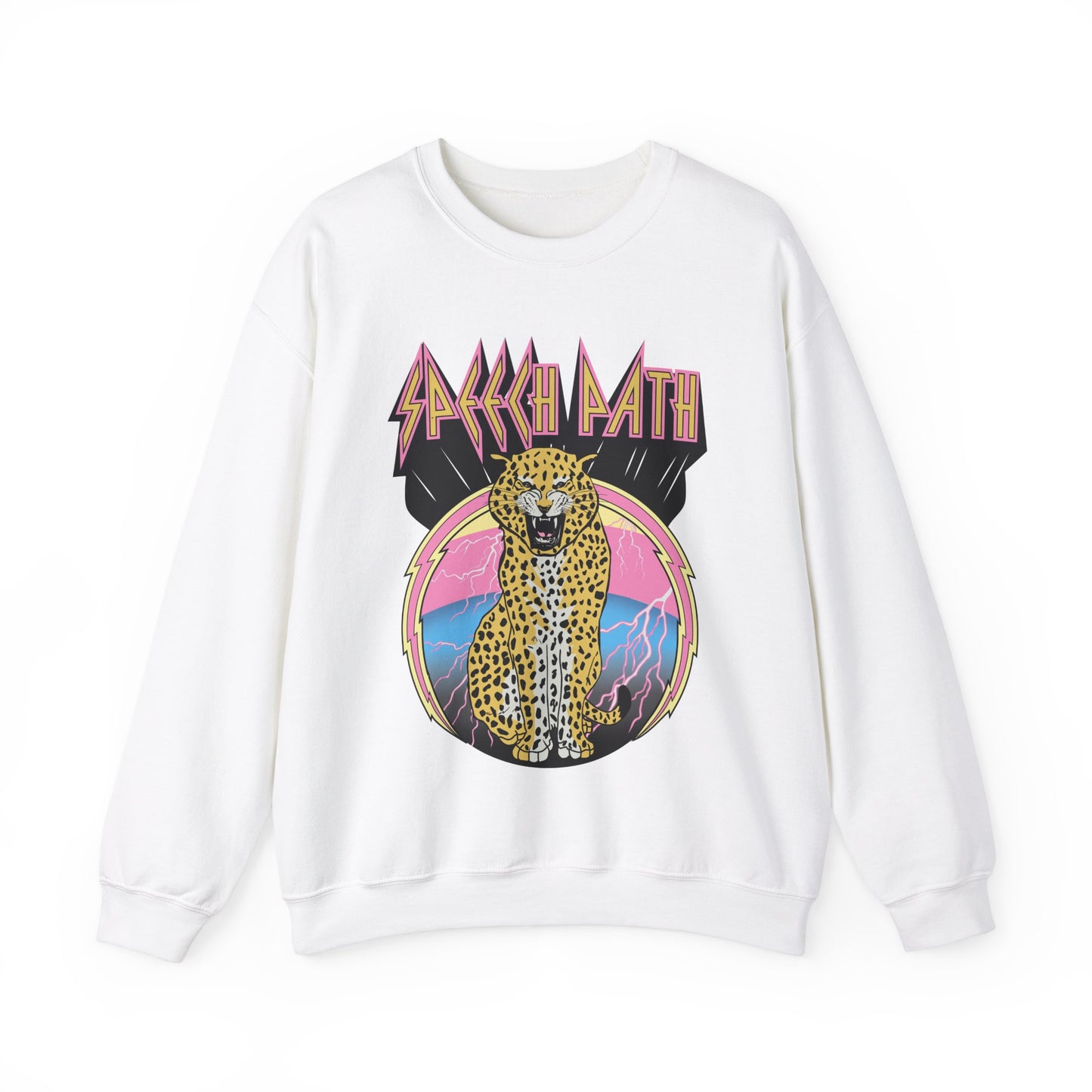 Rock Leopard Speech Path Crewneck Sweatshirt