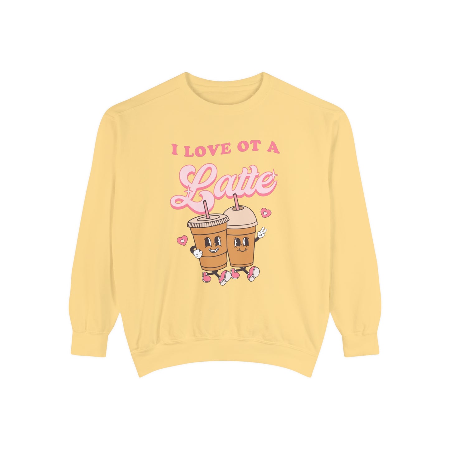 I Love OT a Latte Comfort Colors Sweatshirt