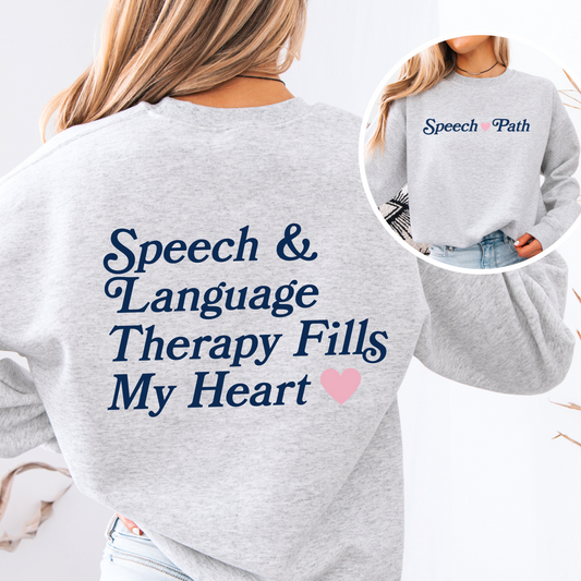 Speech Fills My Heart Crewneck Sweatshirt