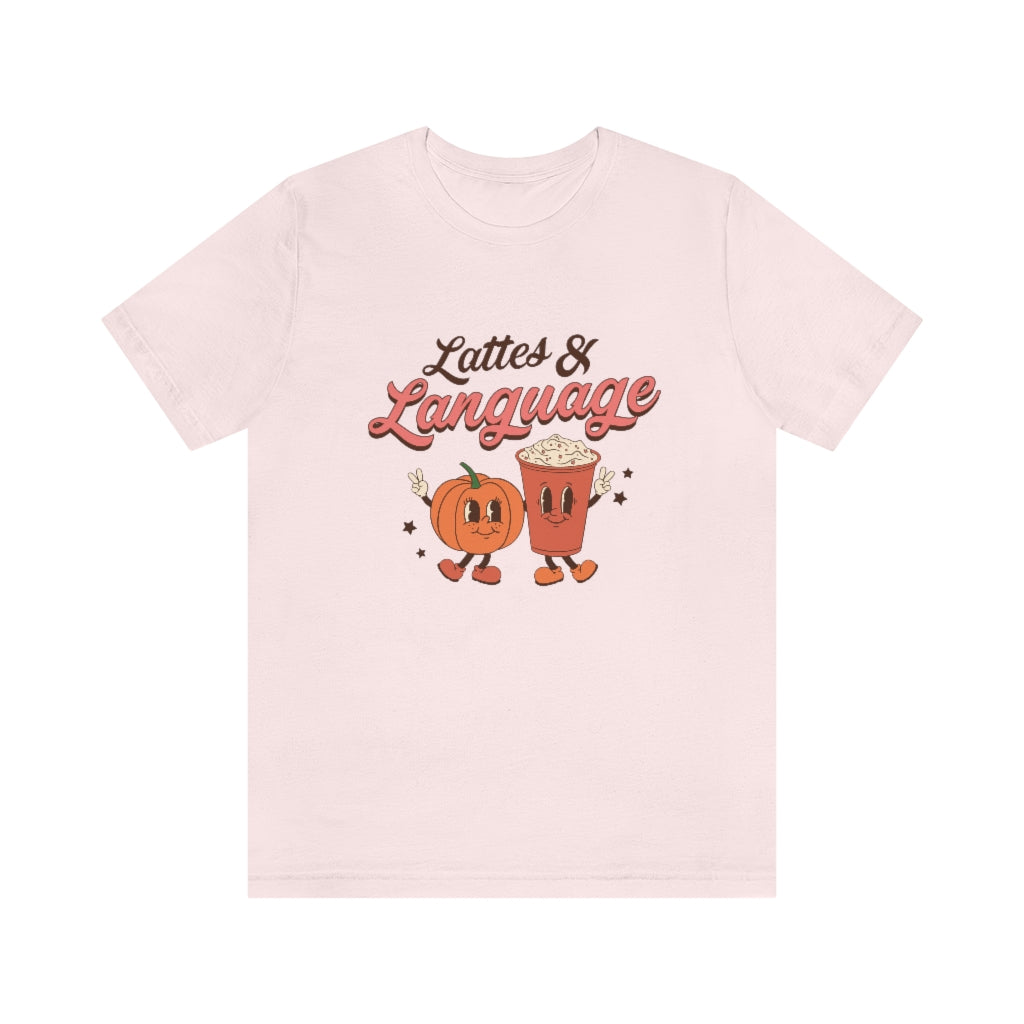 Lattes & Language Jersey T-Shirt