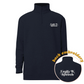 Custom Logo Embroidered Quarter Zip Sweatshirt | Front and Back Embroidery