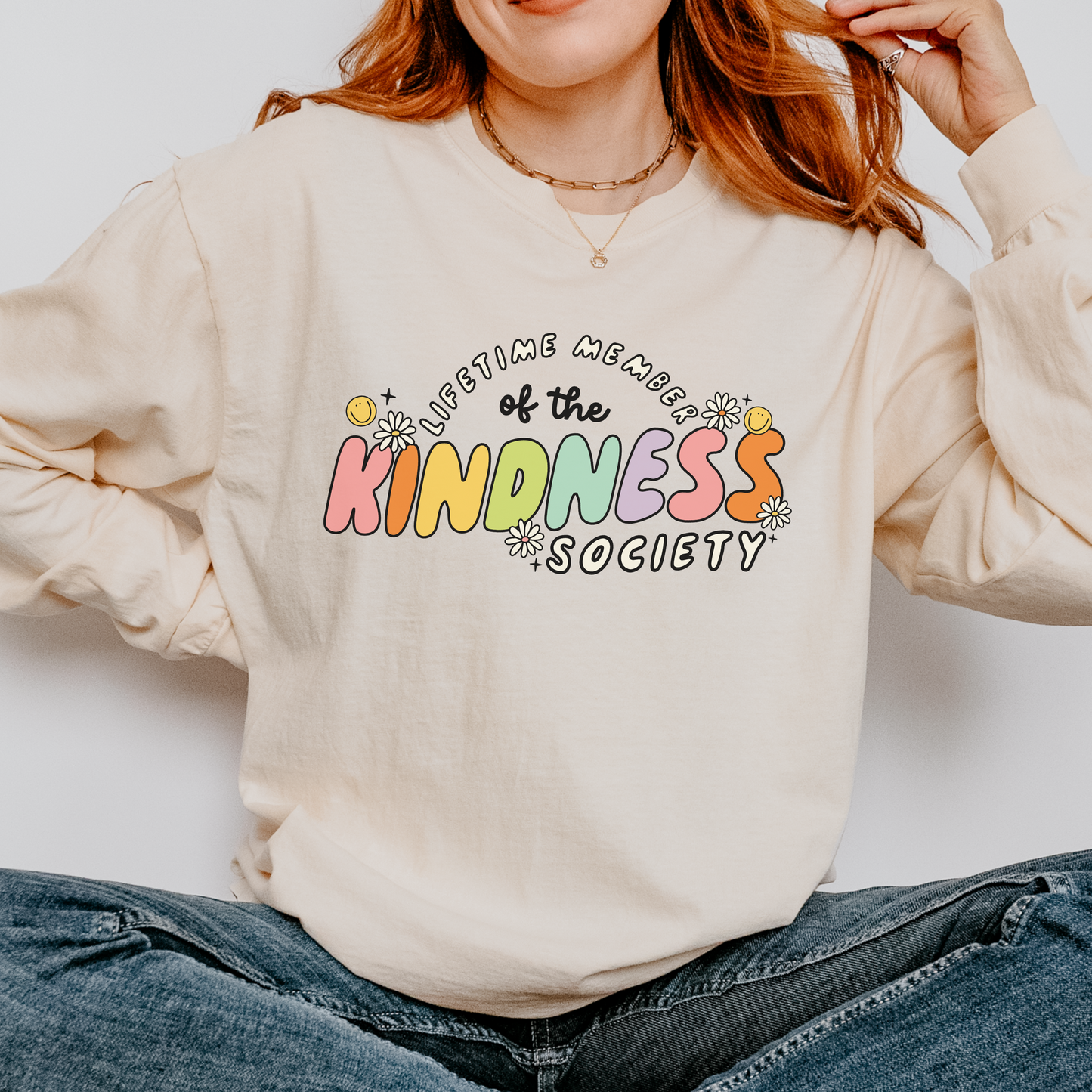 Kindness Society Long Sleeve Comfort Colors T-shirt