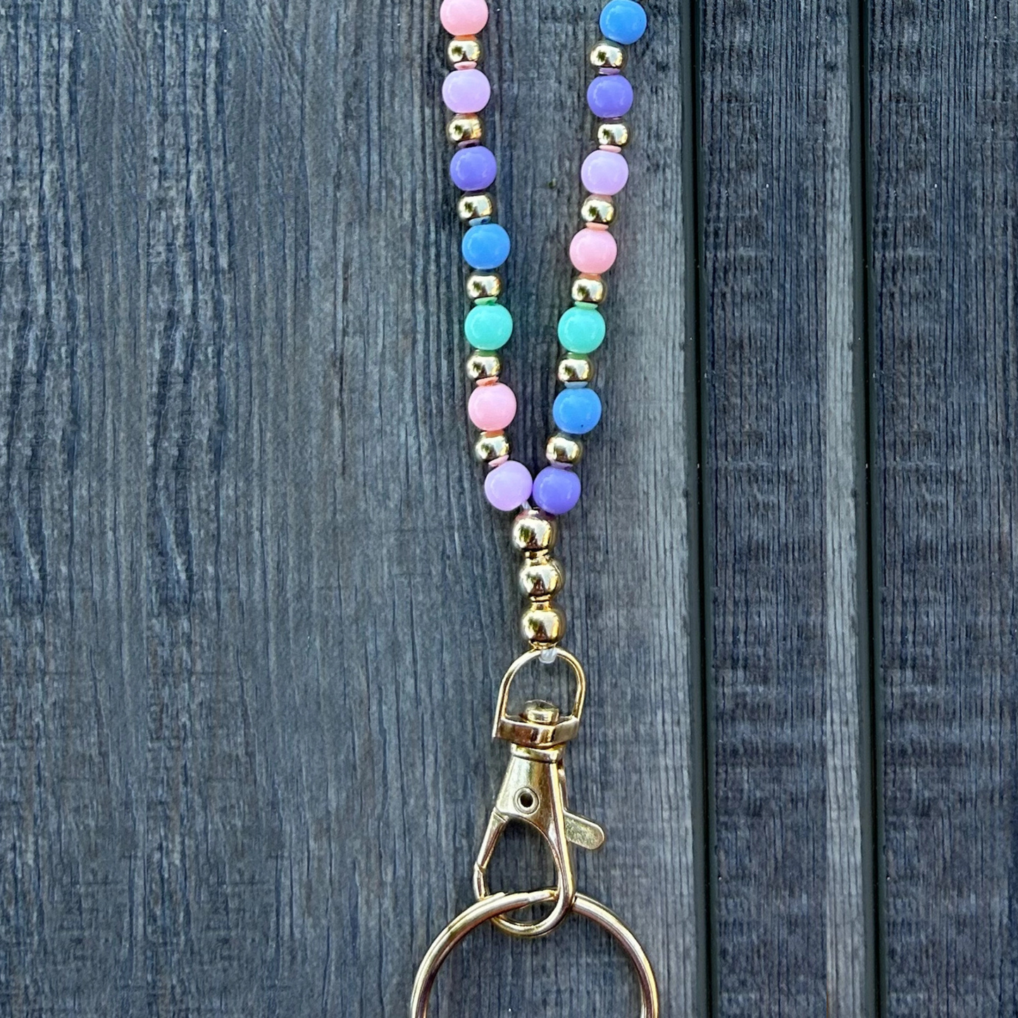 Pastel Beaded Breakaway Lanyard