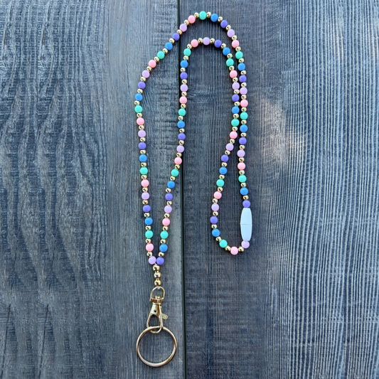 Pastel Beaded Breakaway Lanyard