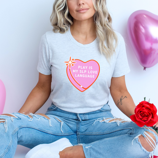 Play Is My SLP Love Language Jersey T-Shirt