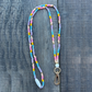 Pastel Rainbow Beaded Breakaway Lanyard