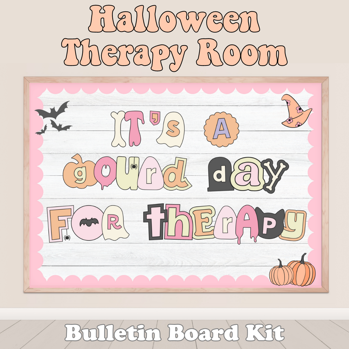 Halloween Therapy Room Printable Bulletin Board Kit