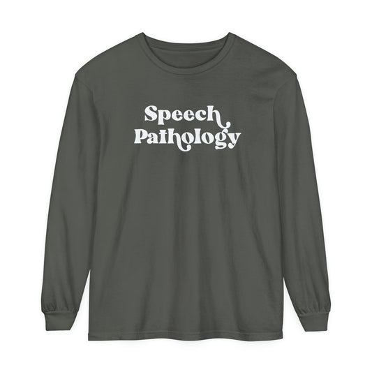 Speech Pathology Comfort Colors Long Sleeve T-Shirt