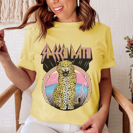 Speech Path Leopard Jersey T-Shirt