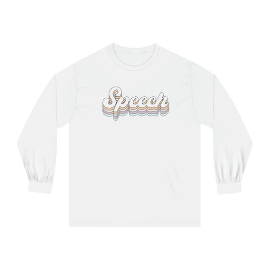 Retro Speech Long Sleeve T-Shirt