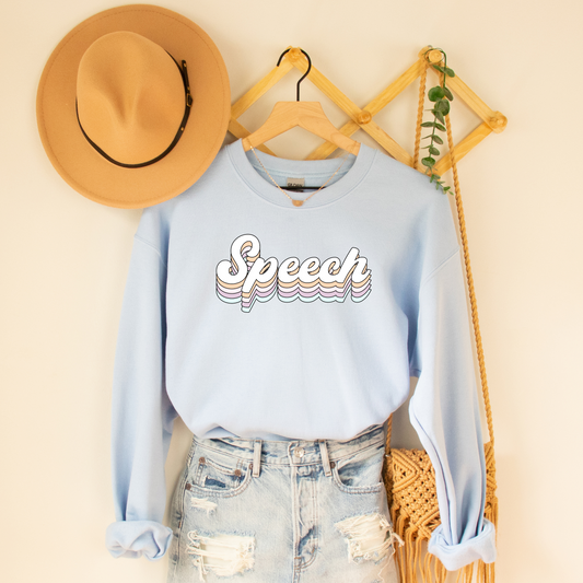 Retro Speech Crewneck Sweatshirt