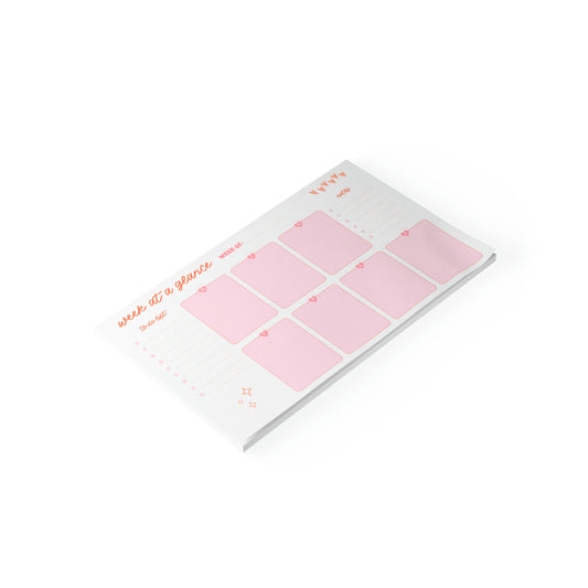 Week at a Glance Post-it® Note Pad 10 x 6