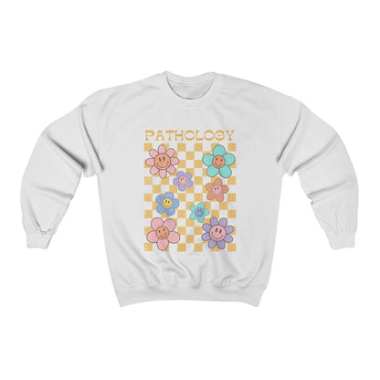 Pathology Distressed Retro Daisy Crewneck Sweatshirt