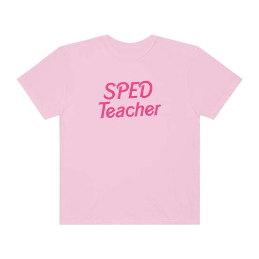 Pink SPED Teacher Comfort Colors T-Shirt