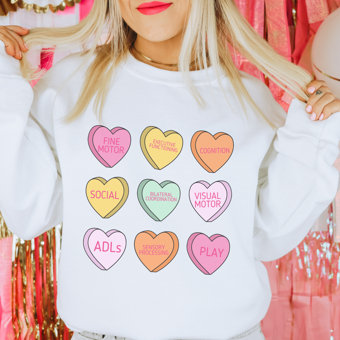 Candy Hearts OT Scope Crewneck Sweatshirt