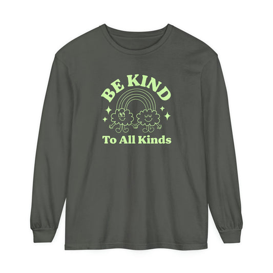 Be Kind to All Kinds Long Sleeve Comfort Colors T-Shirt