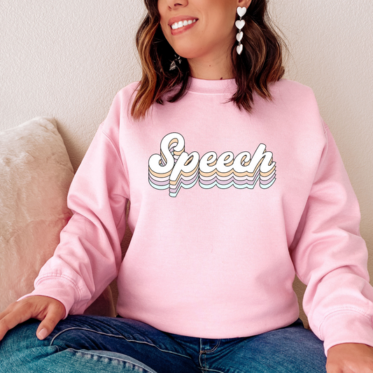 Retro Speech Crewneck Sweatshirt