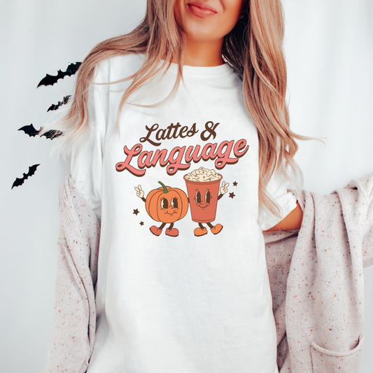 Lattes & Language Comfort Colors T-Shirt