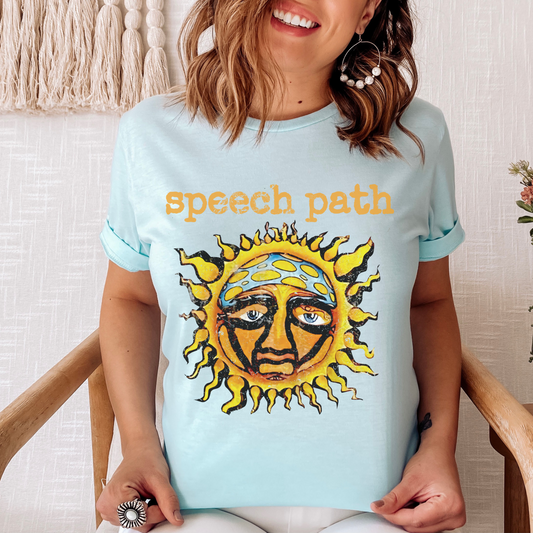 Speech Path Sun Band-Inspired Jersey T-Shirt