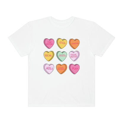 OT Scope Candy Hearts Comfort Colors T-Shirt