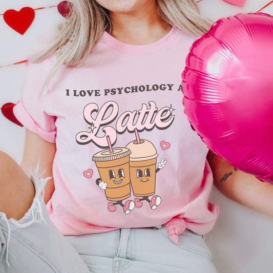 I Love Psychology a Latte Comfort Colors T-Shirt