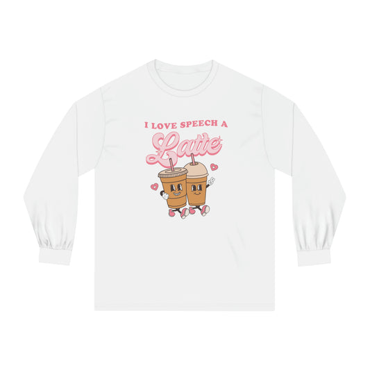 I Love Speech a Latte Long Sleeve T-Shirt