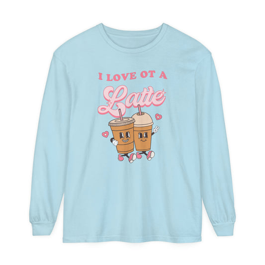 I Love OT a Latte Long Sleeve Comfort Colors T-Shirt