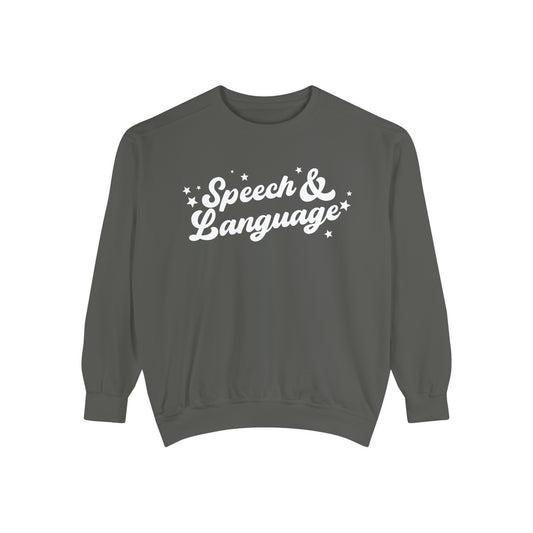 Speech & Language Stars Comfort Colors Sweatshirt