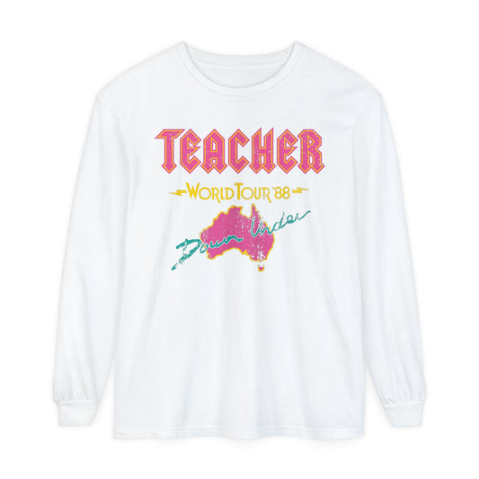 Teacher World Tour Long Sleeve Comfort Colors T-Shirt