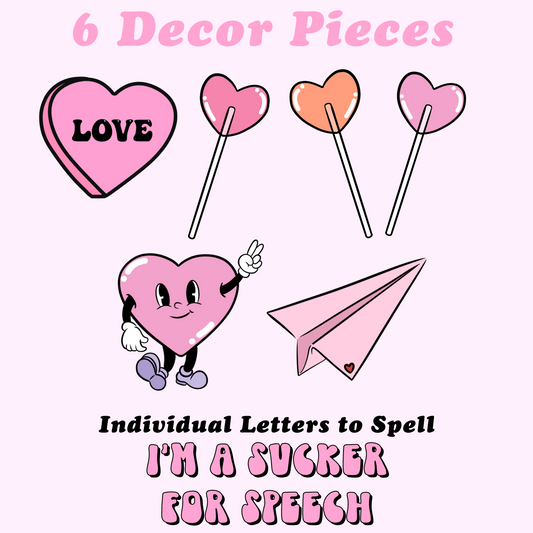 Valentine's Day Speech Room Bulletin Board Kit