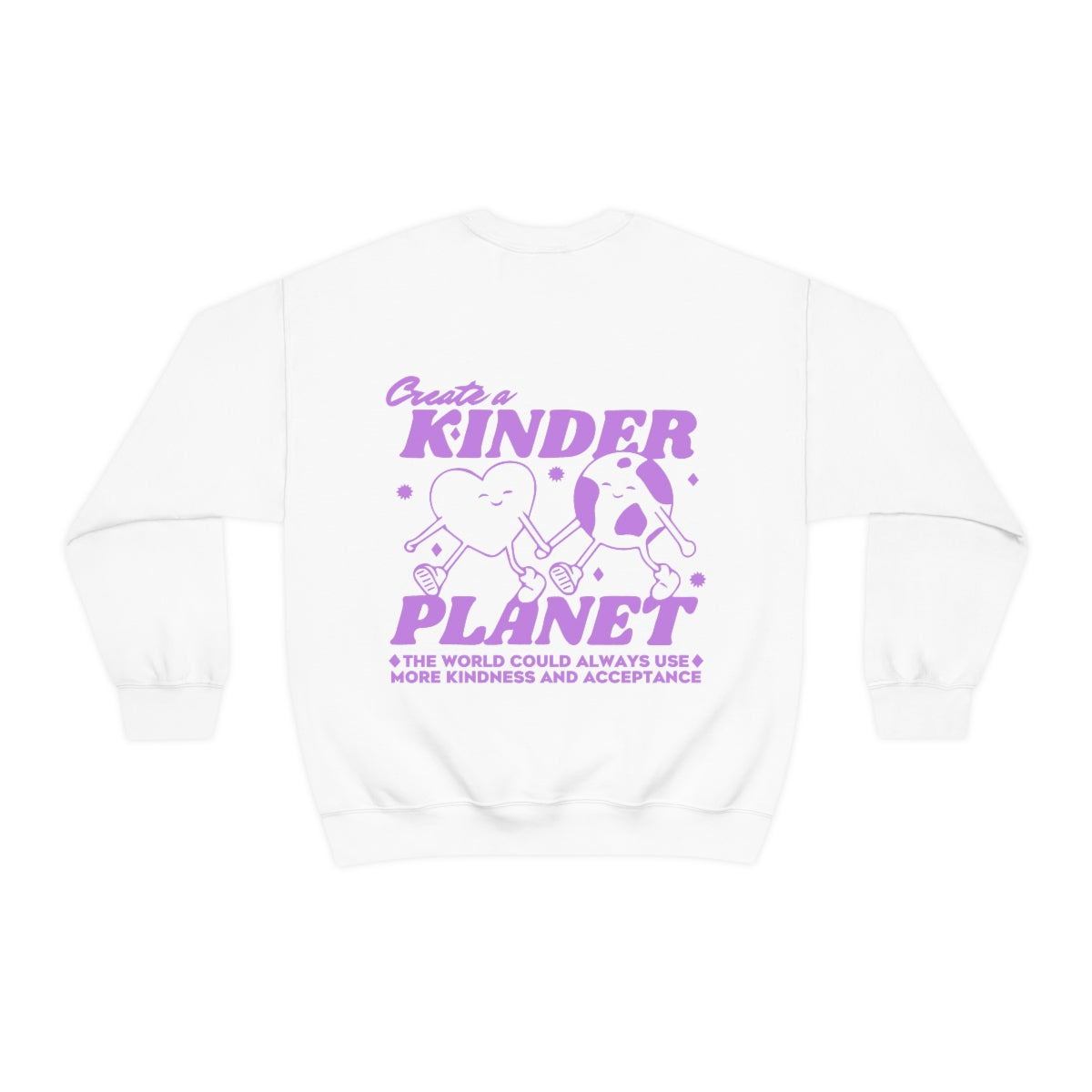 Kindness and Acceptance Crewneck Sweatshirt | Front and Back Print