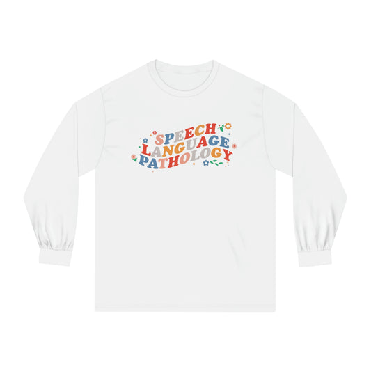 Speech Flowers Long Sleeve T-Shirt