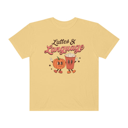 Lattes & Language Comfort Colors T-Shirt