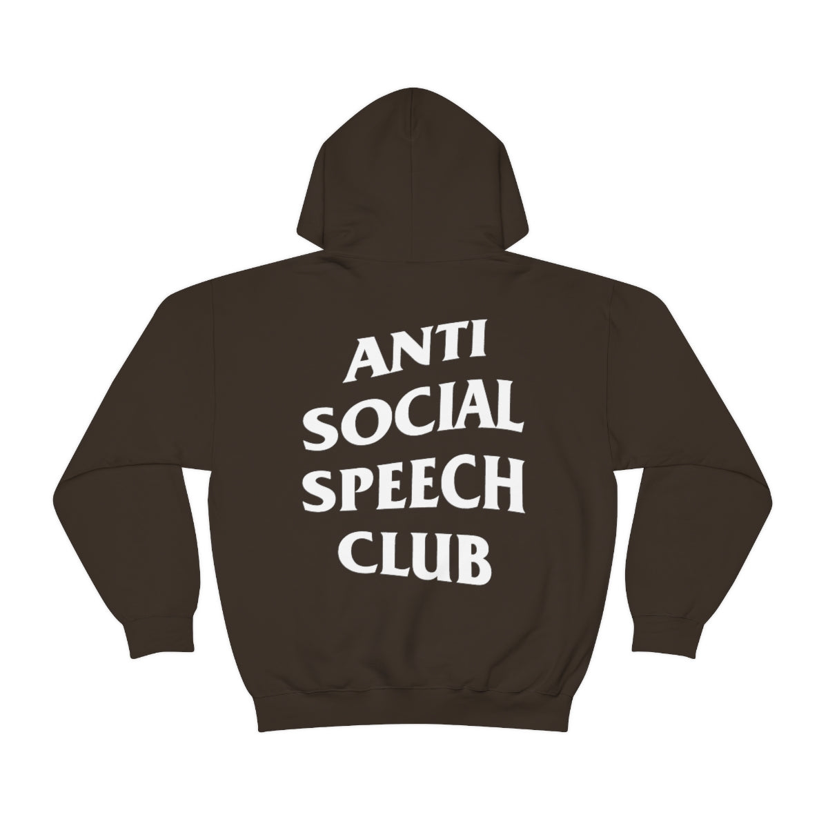 Antisocial Speech Club Hoodie Front and Back Print